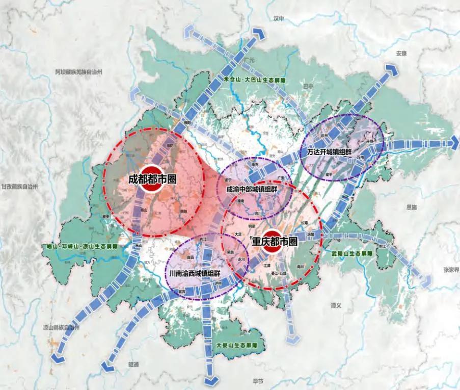 中共中央 国务院印发《成渝地区双城经济圈建设规划纲要》